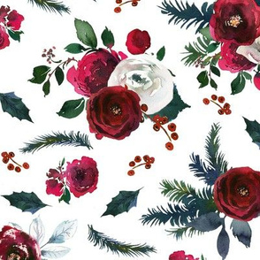 vintage christmas many floral