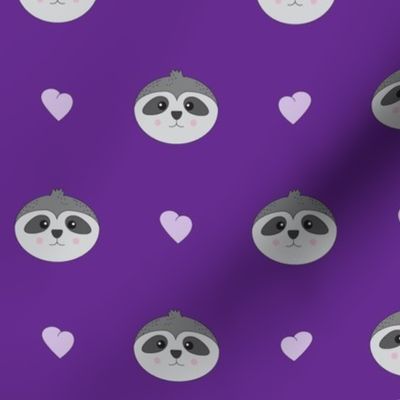 Sloth on purple