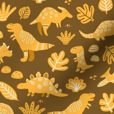 sketch dinos gingerbread pattern. cute prehistoric dinosaurs cookies design.