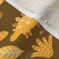 sketch dinos gingerbread pattern. cute prehistoric dinosaurs cookies design.