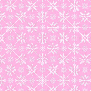 Snowflakes on Pink