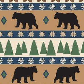 Black Bear March Tan Large