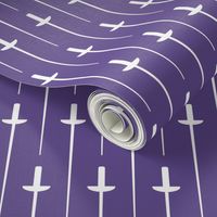 Large White Fencing Foil on Ultra Violet