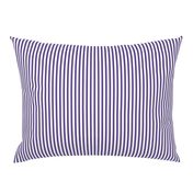 Quarter Inch Ultra Violet and White Vertical Stripes