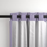 Quarter Inch Ultra Violet and White Vertical Stripes