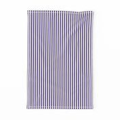 Quarter Inch Ultra Violet and White Vertical Stripes