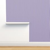 Quarter Inch Ultra Violet and White Vertical Stripes