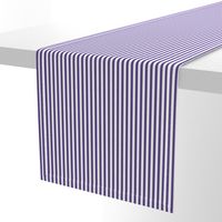 Quarter Inch Ultra Violet and White Vertical Stripes