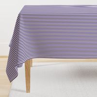 Quarter Inch Ultra Violet and White Vertical Stripes