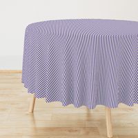 Quarter Inch Ultra Violet and White Vertical Stripes