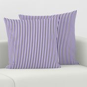 Quarter Inch Ultra Violet and White Vertical Stripes