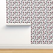 Woodland Animals Bear Moose & Deer - Red + Black Buffalo Plaid Baby Nursery Kids Children Baby Bedding