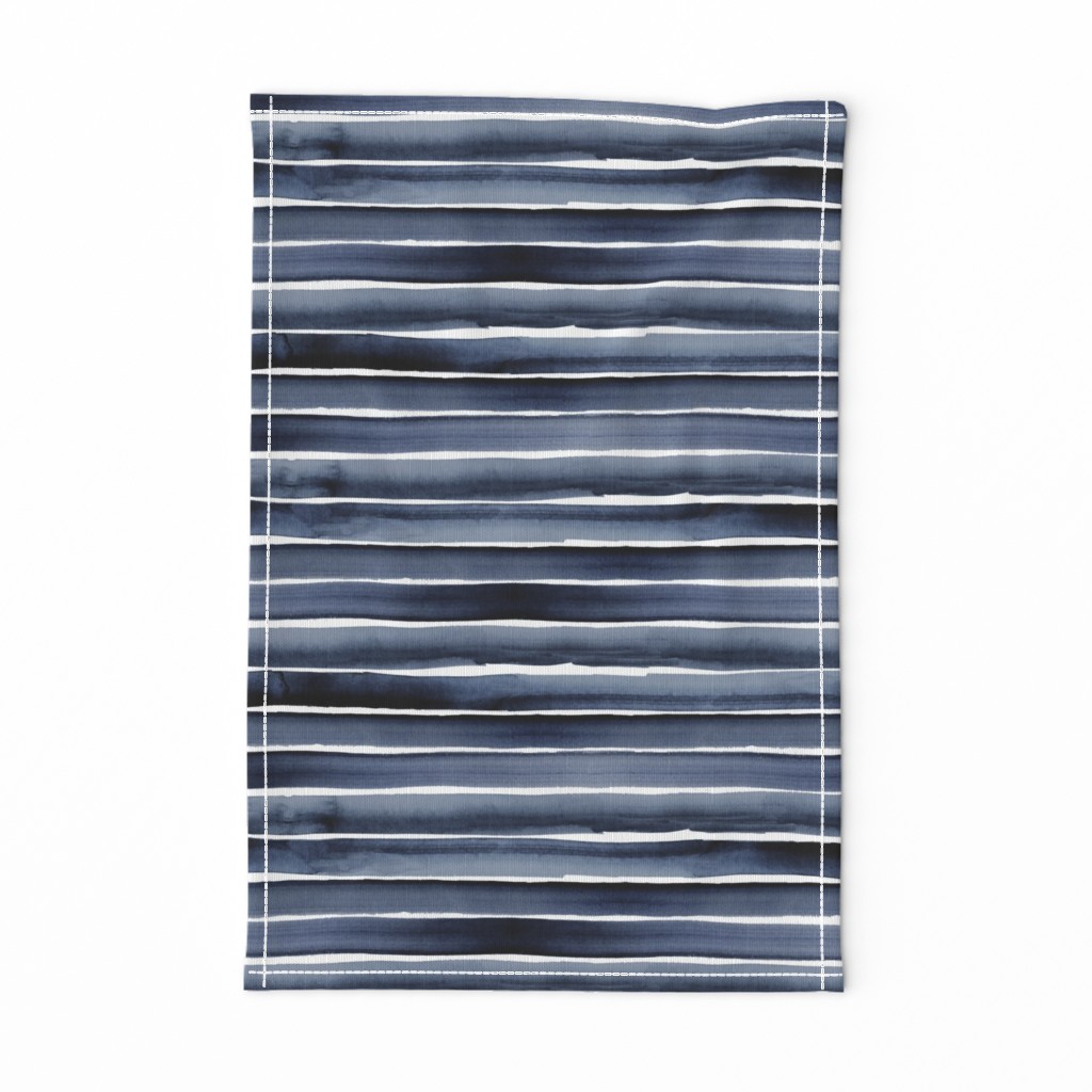 watercolor stripe blues