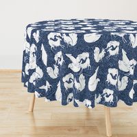 Flurries of Foxes winter arctic fox print