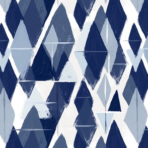 Abstract diamonds blues