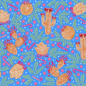 Holiday Cacti Gingerbread cookies_(retro-blue)