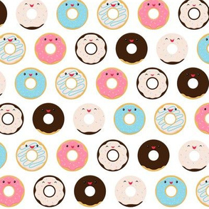 Cute Smiling Donuts