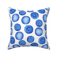 MEDIUM watercolor blue dots pattern 