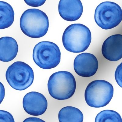 NORMAL watercolor blue dots pattern 