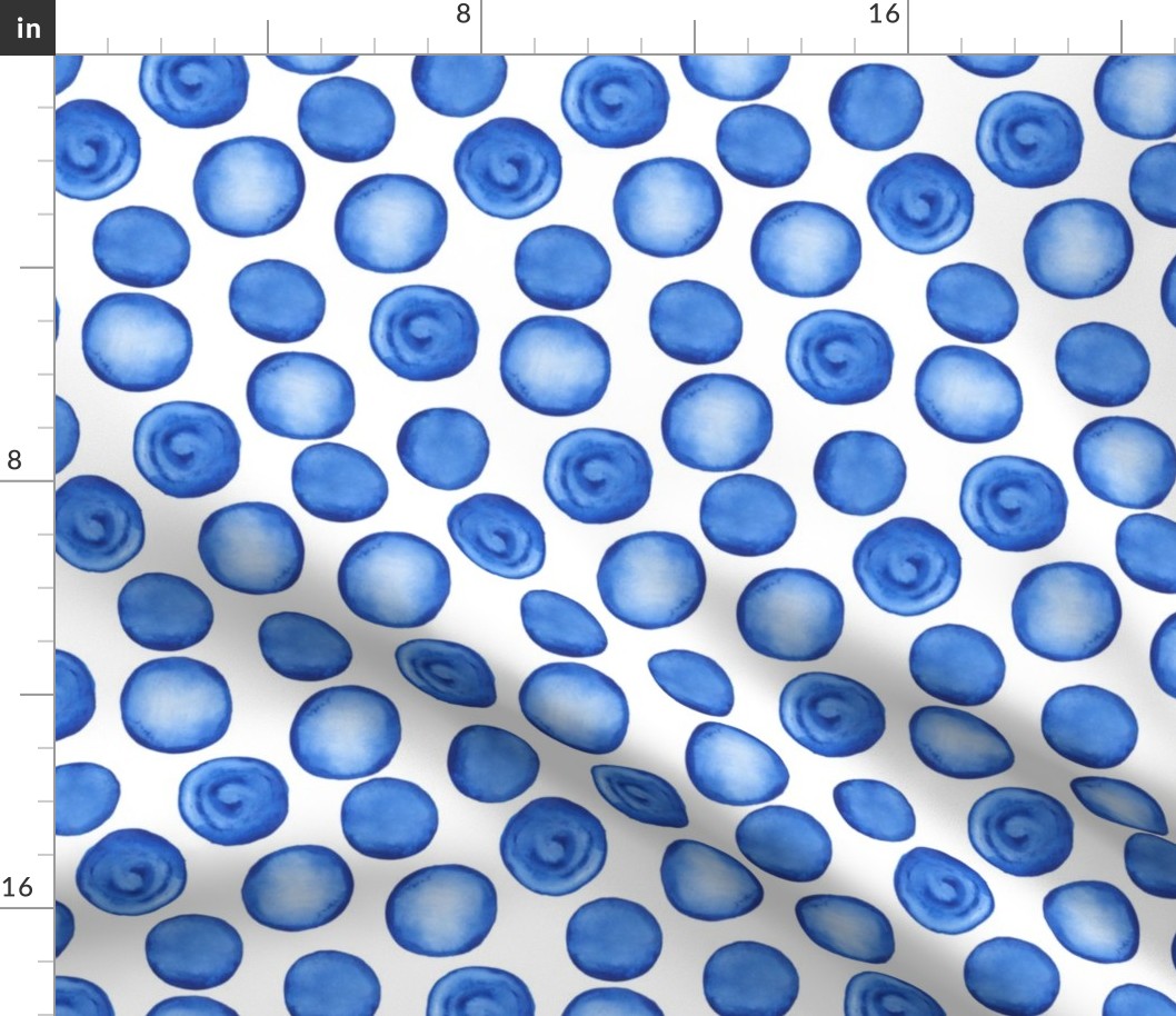 NORMAL watercolor blue dots pattern 