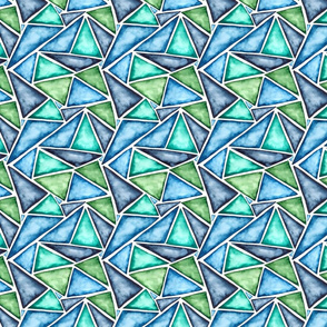 SMALL pattern watercolor fragmentation