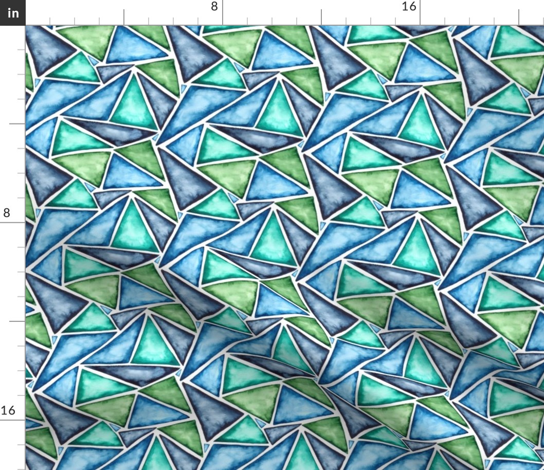 SMALL pattern watercolor fragmentation