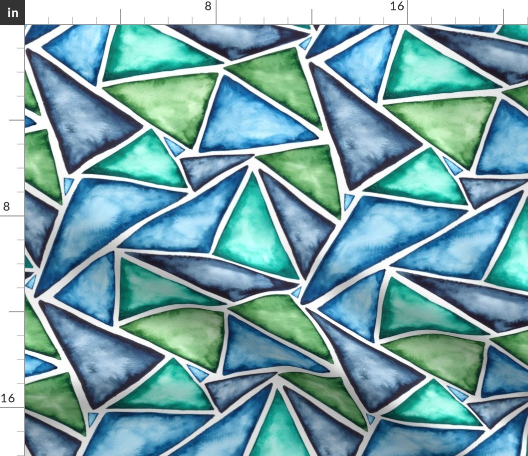 MEDIUM pattern watercolor fragmentation