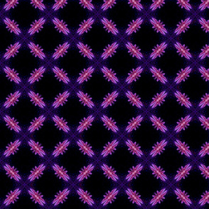 Starry Squares Diagonal Pattern Purple Black