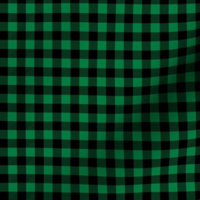 buffalo plaid (smaller) green christmas fabric christmas check christmas design