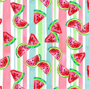 Summer Watermelon Multi-Stripe