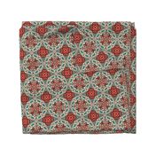 Isabella, Rosette  Medallion, Red