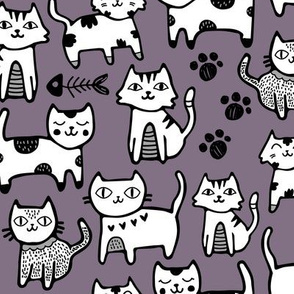 Purple Cats & Kittens