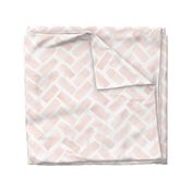 (jumbo scale) watercolor herringbone - pink blush