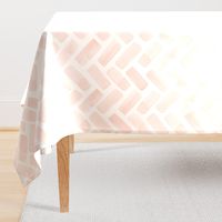 (jumbo scale) watercolor herringbone - pink blush