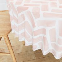 (jumbo scale) watercolor herringbone - pink blush