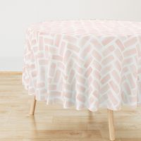 (jumbo scale) watercolor herringbone - pink blush