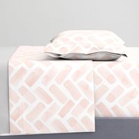 (jumbo scale) watercolor herringbone - pink blush