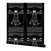 8 censored Vitruvian Man Leonardo da Vinci classical Renaissance anatomy anatomical studies portraits antique nude naked black white monochrome ratios architecture nudity circles squares body proportions mathematics art  