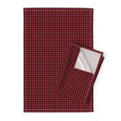 1/4" plaid - black and red