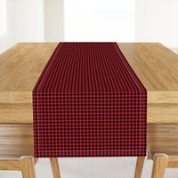 1/4" plaid - black and red