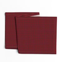 1/4" plaid - black and red