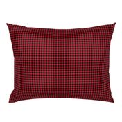 1/4" plaid - black and red