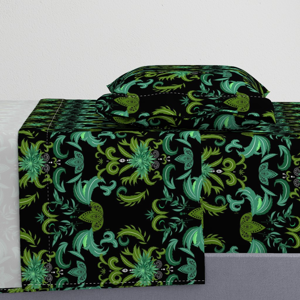 Cannabis Damask 2