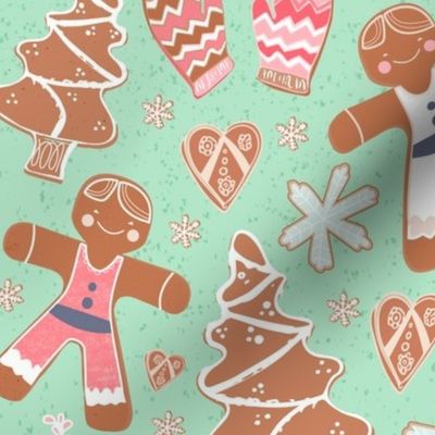 Happy Gingerbread Cookie Field