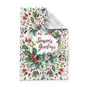 Tea Towel-Winter Wreath
