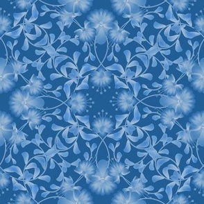 Gzhel blue ornament  floral ornament  folklore rustic