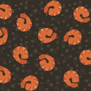 shrimp polka dots pattern