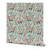 great dane florals smaller scale cute floral flowers dogs fabric best dog breeds dog designs cute dog fabrics florals les fleurs fabric