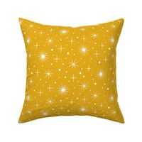 Christmas village stars yellow