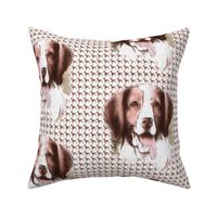 Brittany Spaniel fabric